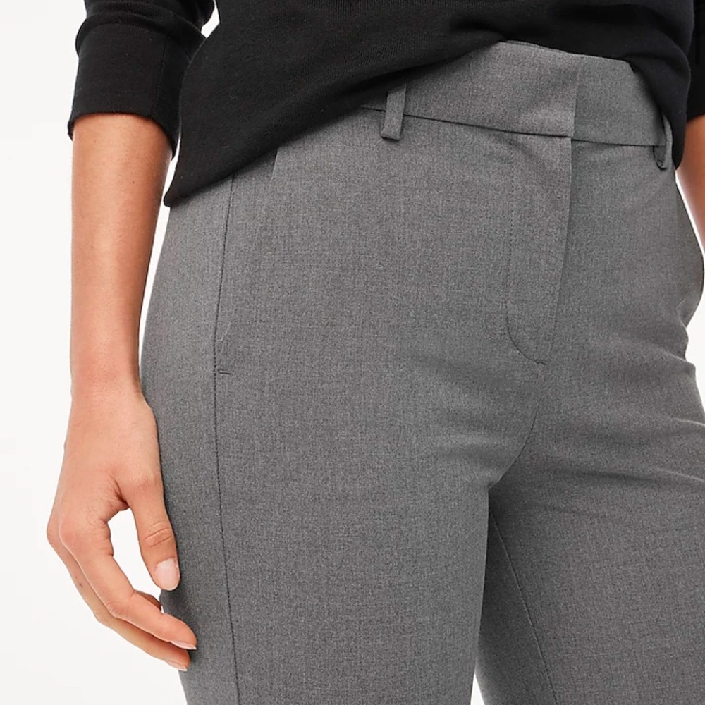 J CREW Ruby Crop LIGHT Grey Pant Size 4